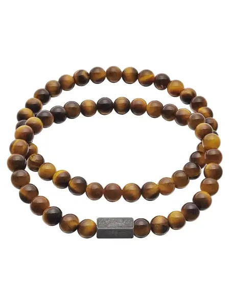 True Rebels Náramok  hnedá / čierna