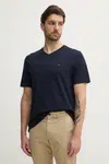 Bavlněné tričko Tommy Hilfiger tmavomodrá barva, MW0MW39249