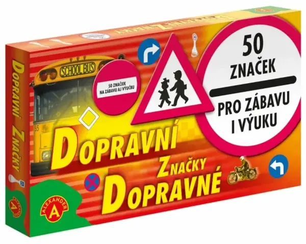 Dopravní značky pro děti - sada 50 ks