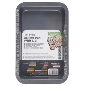 Plech na pečenie s pokrievkou 36x23x4,5cm