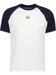 Sergio Tacchini Funkčné tričko 'Rispecchio'  námornícka modrá / biela