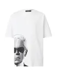 Karl Lagerfeld Tričko  čierna / biela