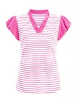 Imily Bela Tričko  ružová / biela