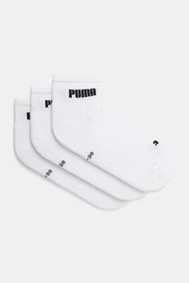 Ponožky Puma 3-pack bílá barva, 938393
