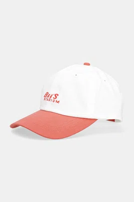 Bavlněná baseballová čepice Hummel bílá barva, s aplikací, 227578