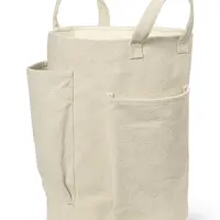 Úložný koš ferm LIVING Pocket Storage Bag béžová barva