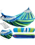 Modrá houpací síť HAMAK pro 2 osoby 190x150 cm