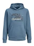 Jack & Jones Junior Mikina  zafírová / tmavomodrá / biela