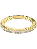 Swarovski Prsteň 'Matrix'  zlatá / priehľadná