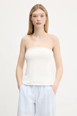 Top Abercrombie & Fitch dámský, béžová barva, KI139-5414