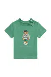Tričko Polo Ralph Lauren zelená barva, 320973121001