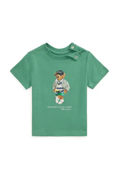 Tričko Polo Ralph Lauren zelená barva, 320973121001