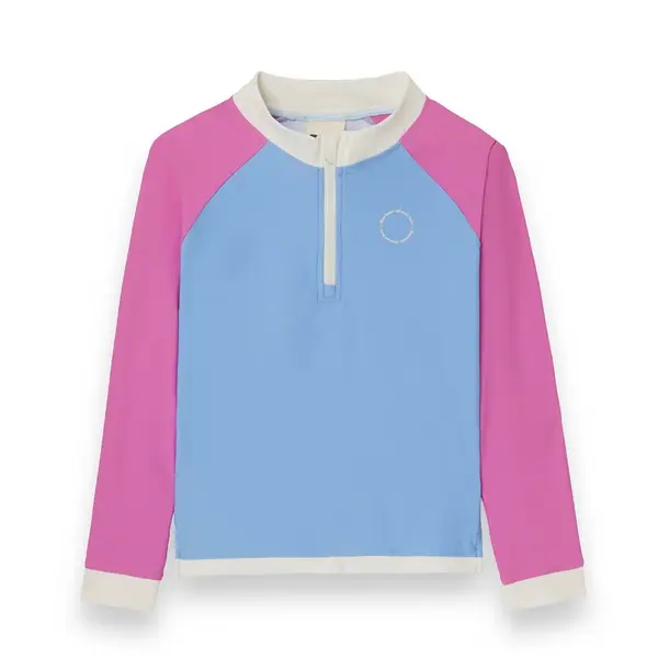 KiETLA ICONIK plavky s UV ochranou - tričko s dlhým rukávom - Purple Pink - 2-4 roky