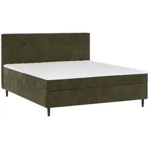 Carryhome AMERICKÁ POSTEL, 160/200 cm, khaki