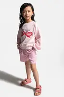 Dětské bavlněné šortky Coccodrillo růžová barva, HOLIDAY SPLASH GIRL KIDS