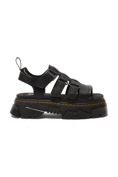 Sandály Dr. Martens Mattison 3S dámské, černá barva, na platformě, DM40891001