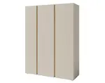 Šatníková skriňa Lucky, 145 cm, béžová/olejovaný dub%
