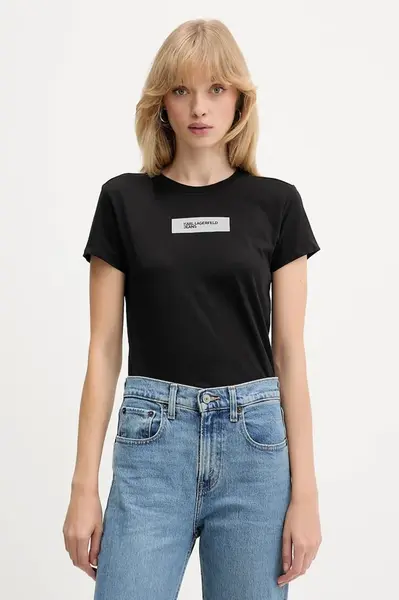 Bavlnené tričko Karl Lagerfeld Jeans