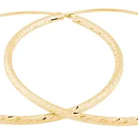 JVD Pozlacené náušnice kruhy SVLE0215XD5GO 4 cm