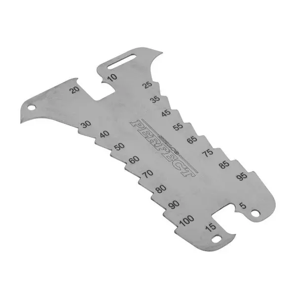 Šablona klempířská, rýsovací 100 mm, STALCO PERFECT