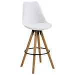 Carryhome BAROVÁ ŽIDLE, bílá, barvy dubu