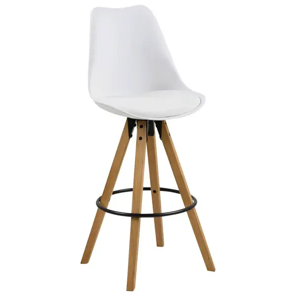 Carryhome BAROVÁ ŽIDLE, bílá, barvy dubu