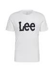 Lee Tričko 'WOBBLY LOGO TEE'  čierna / biela