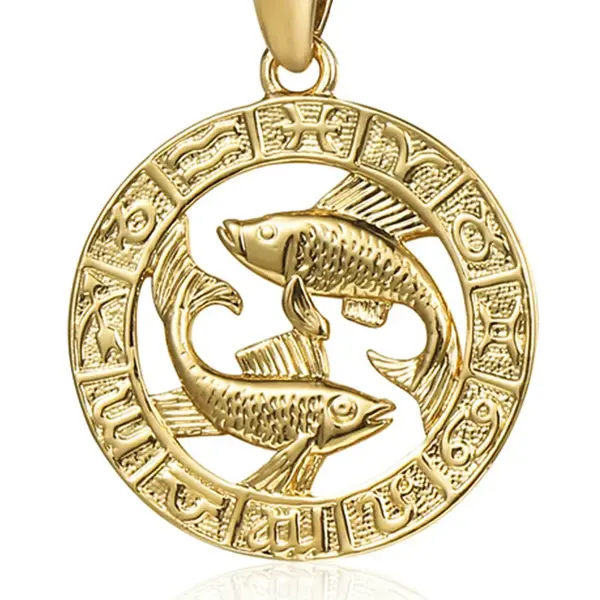 JVD Pozlacený přívěsek Ryby SVLP0713XH2GORY