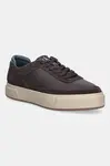 Kožené tenisky Calvin Klein BASKET CUPSOLE LACEUP LTH-NU