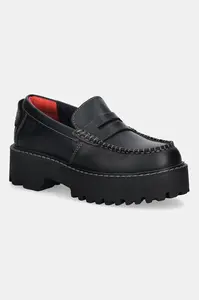 Tommy Jeans  Kožené mokasíny  ARCHIVE 01 LOAFER LEATHER