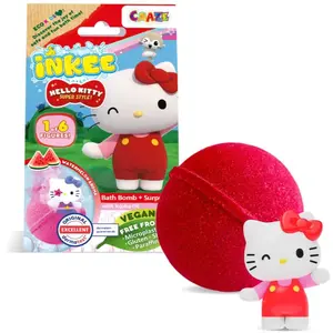 Craze INKEE Hello Kitty šumivá guľa do kúpeľa s figúrkou 1 ks