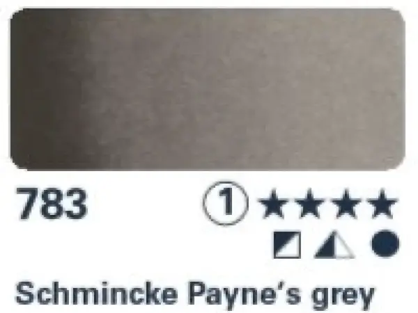 Akvarelová barva Horadam 1/2 – 783 Schmincke Payne's grey