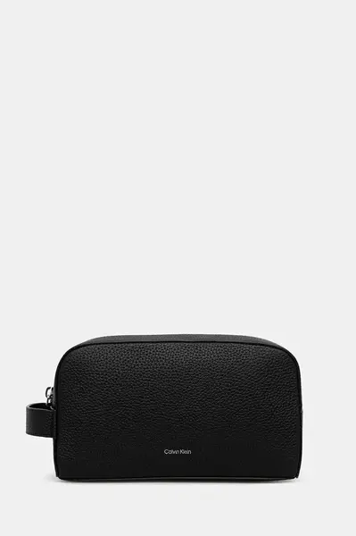 Calvin Klein  Kožená kozmetická taška