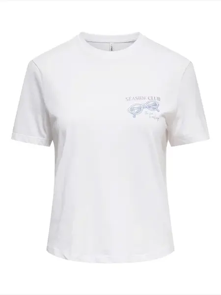 ONLY Tričko 'ONLDINA'  modrá / orgovánová / biela