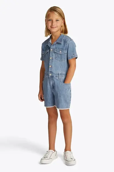 Tommy Hilfiger Dětský džínový overal Tommy Hilfiger