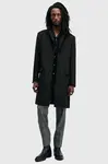 AllSaints Kabát s prímesou vlny AllSaints HAL COAT