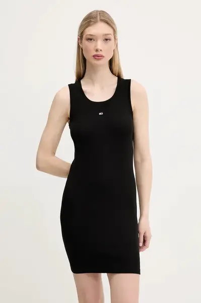 Tommy Jeans bodycon šaty bavlněné s elastanem