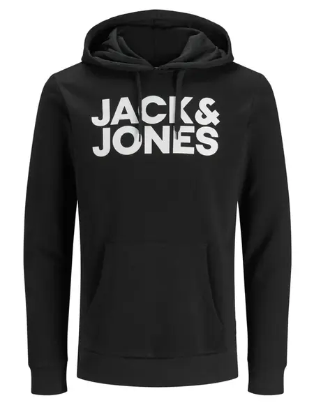 JACK & JONES Mikina  antracitová / biela