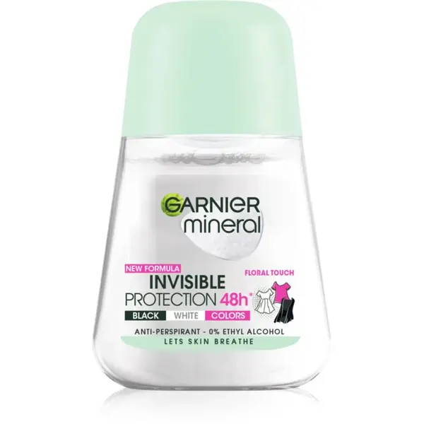 Garnier Mineral Invisible antiperspirant roll-on pre ženy 50 ml
