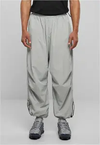 Nylon parachute pants made of light asphalt