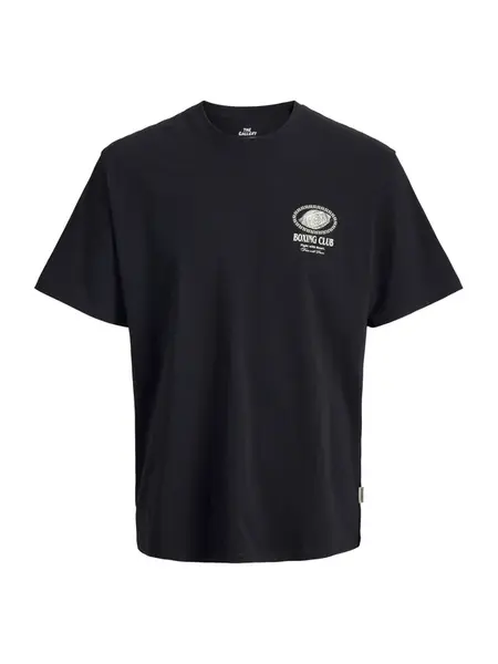 JACK & JONES Tričko 'JORTrendy Objects'  čierna / biela