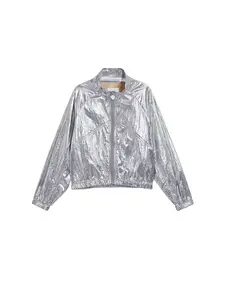 Desigual Prechodná bunda  strieborná