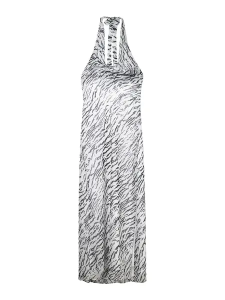 Bershka Šaty  čierna / biela