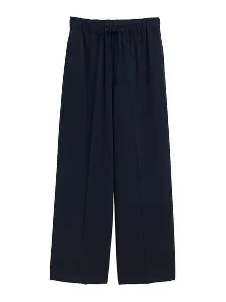 TOM TAILOR DENIM Nohavice s pukmi  tmavomodrá