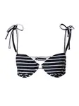 Abercrombie & Fitch Bikinový top  čierna / šedobiela