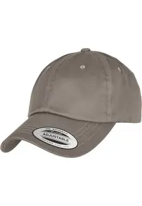 Low-profile organic cotton hat light grey