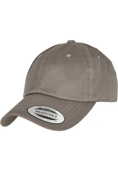 Low-profile organic cotton hat light grey