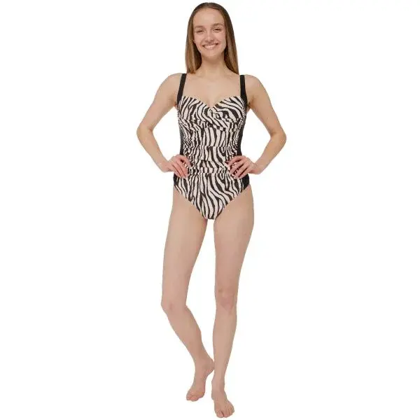 AQUOS BEVIN Dámske jednodielne plavky, čierna, veľkosť