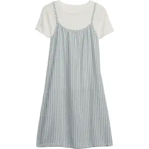 GAP V-XLS Dívčí šaty, světle modrá, velikost