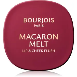 Bourjois Macaron Melt Lip & Cheek Flush tvářenka 2 v 1 odstín 05 Berry Smoothy 5 g
